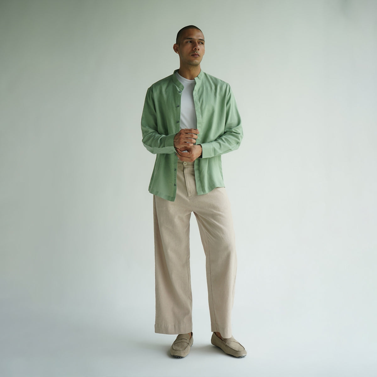 Terrain Shirt-Sage Green
