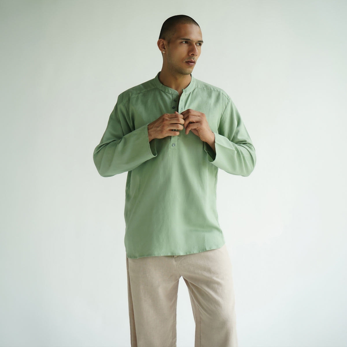 Daybreak Kurta - Sage Green