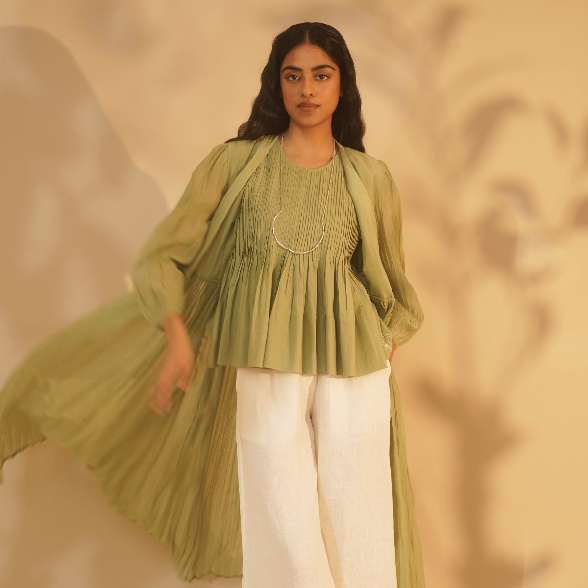 Humming Kurta- Green