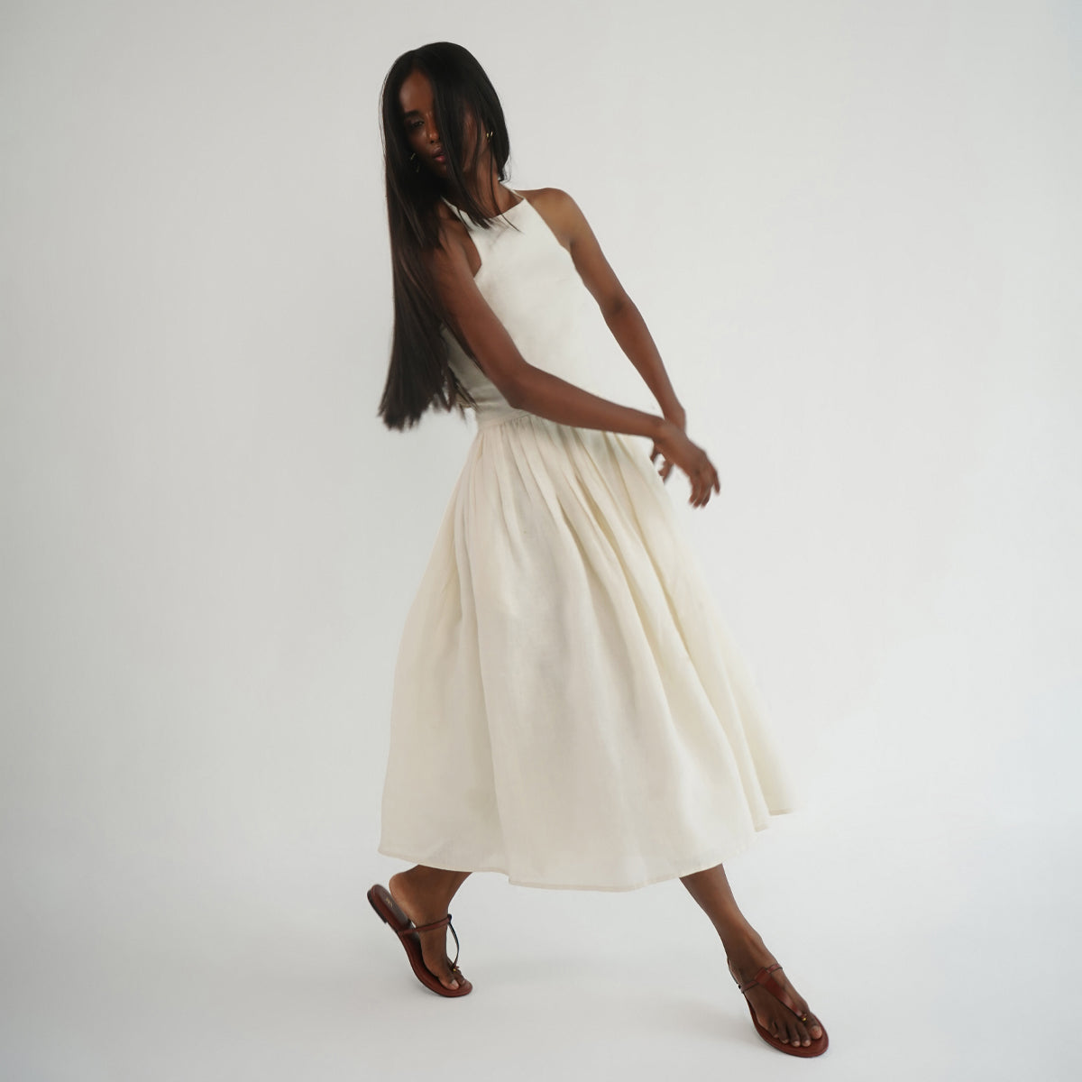 Titli Halter Dress - Ivory