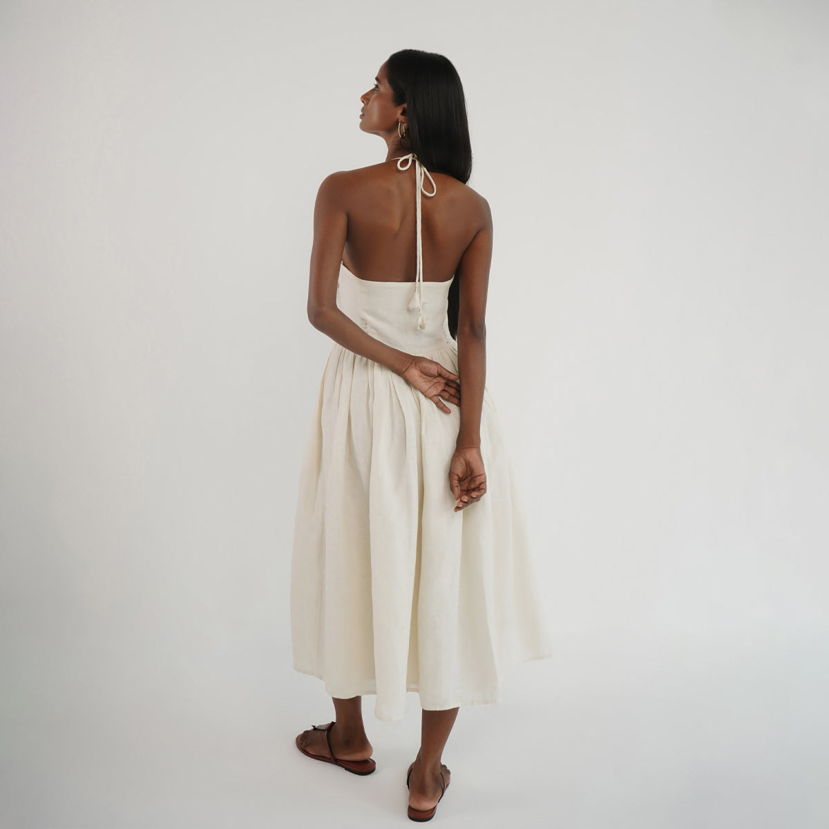 Titli Halter Dress - Ivory