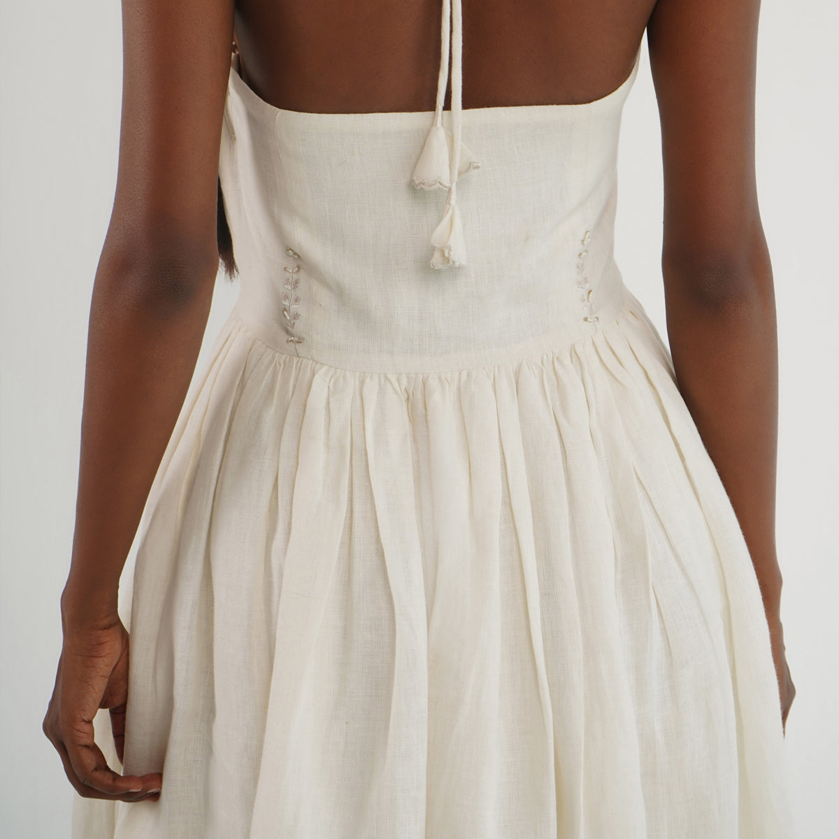 Titli Halter Dress - Ivory
