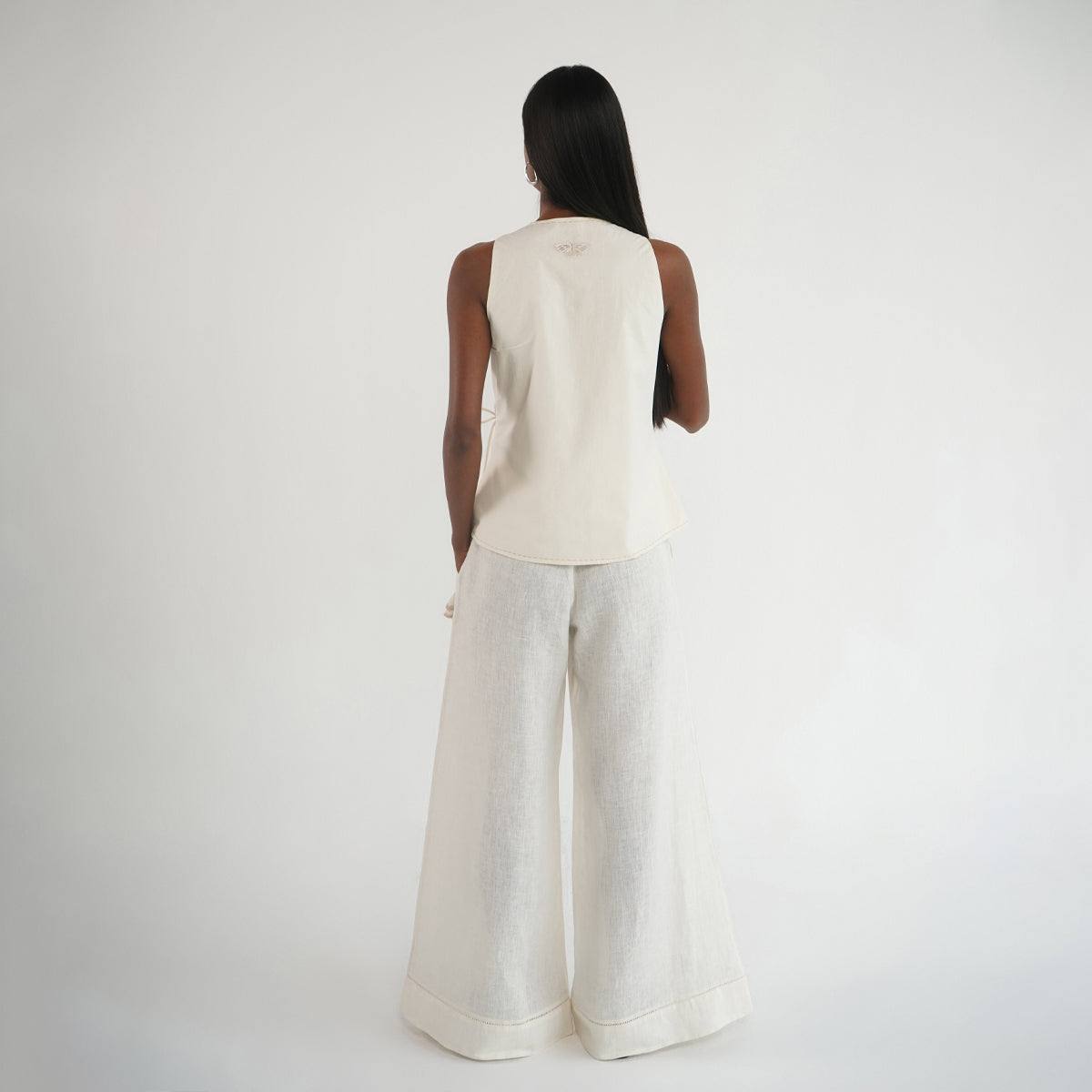 Wildflower Wrap Top - Ivory