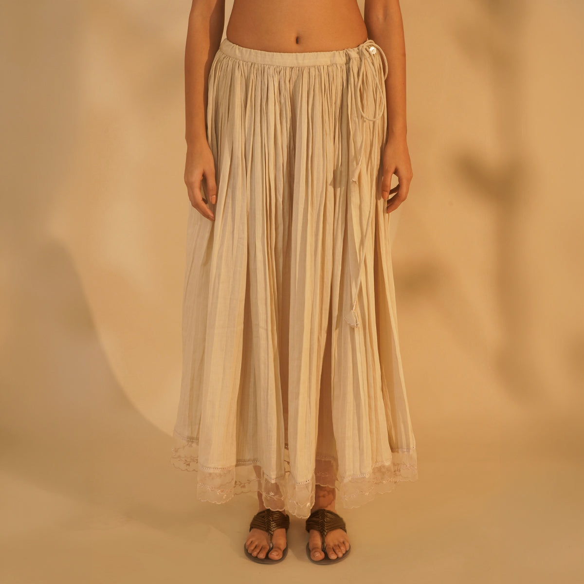 Wildflower Skirt - Beige