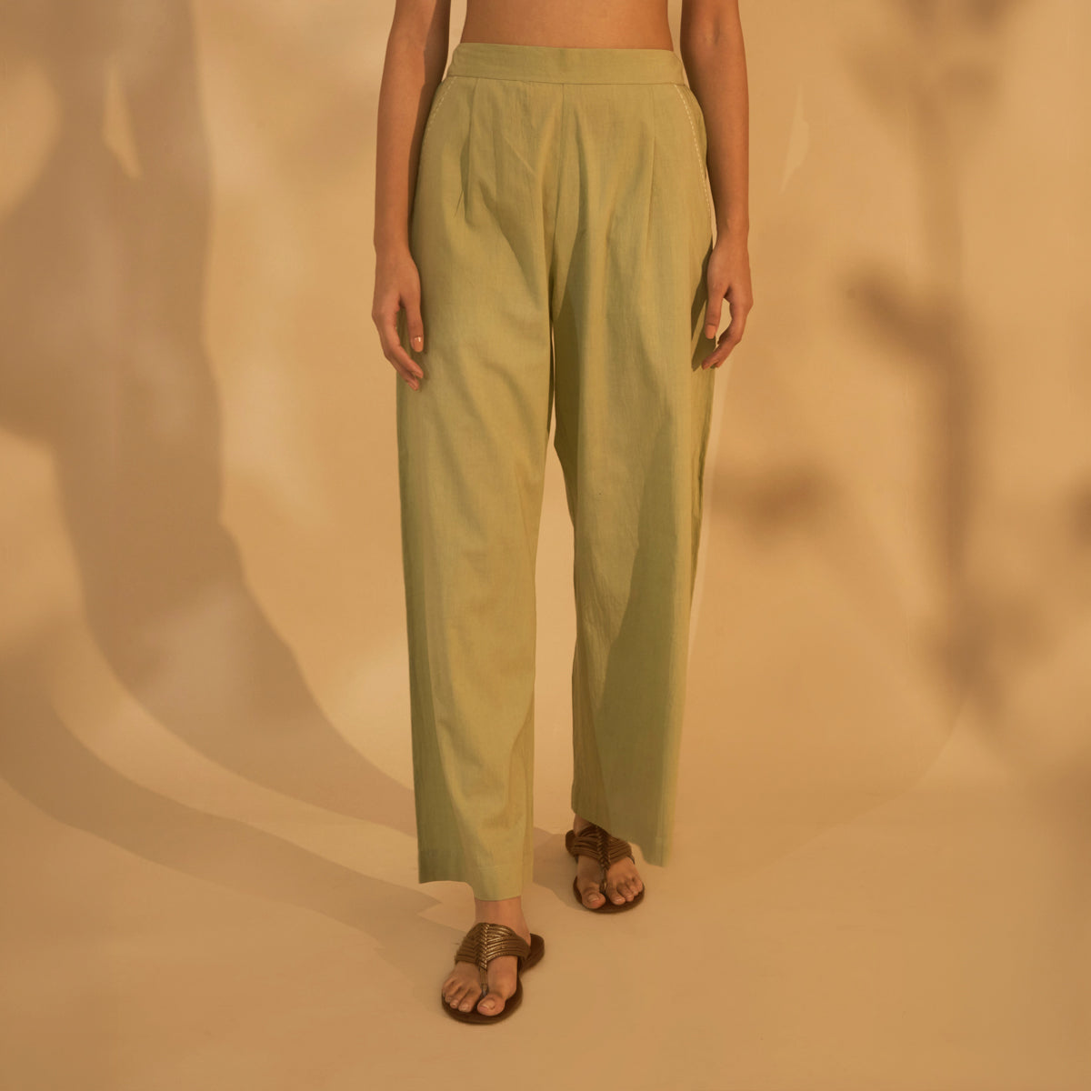 Easy Fit Pants - Sage Green