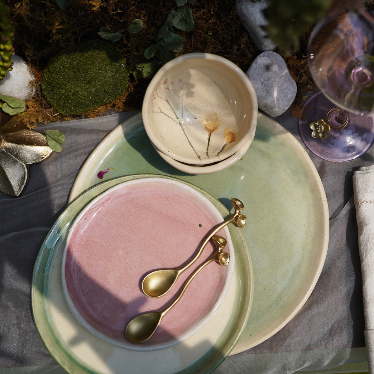 Dewfall Spoon (Set of 4) - Antique Gold