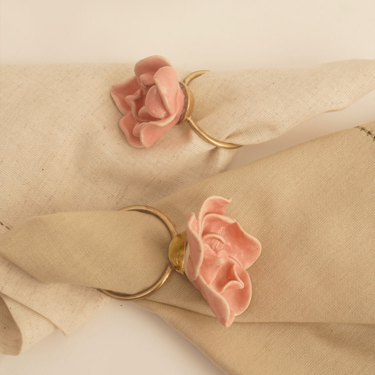 Petal Napkin Ring (Set of 4) - Pink