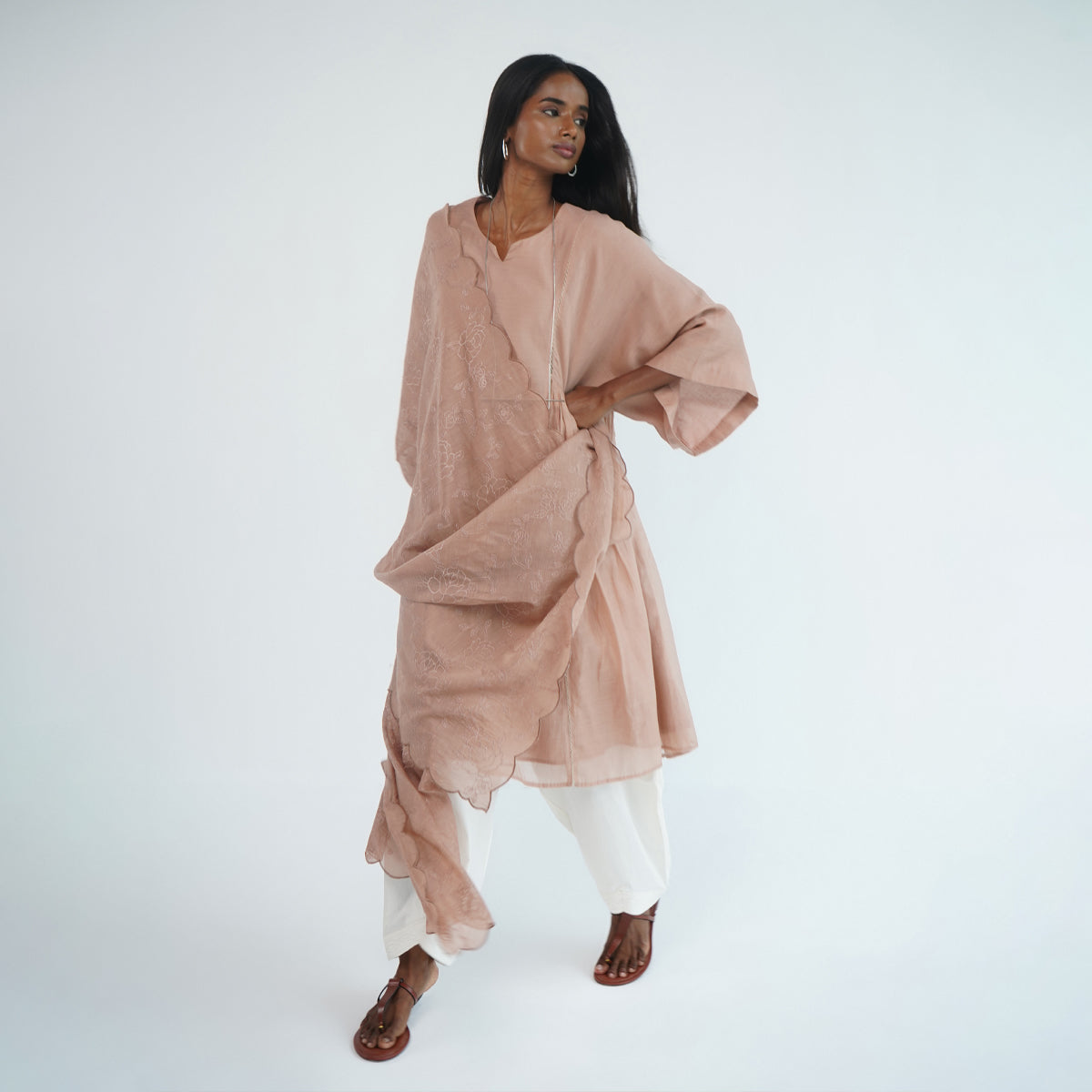 Choga Kurta - Dusty Pink