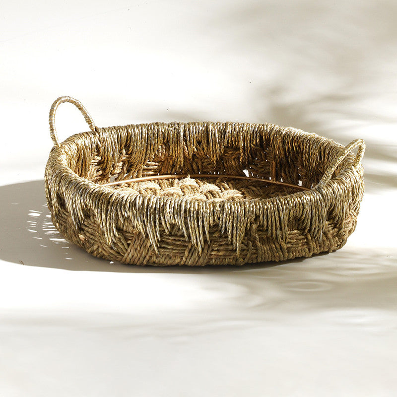 Serving Tray | Brown & Gold