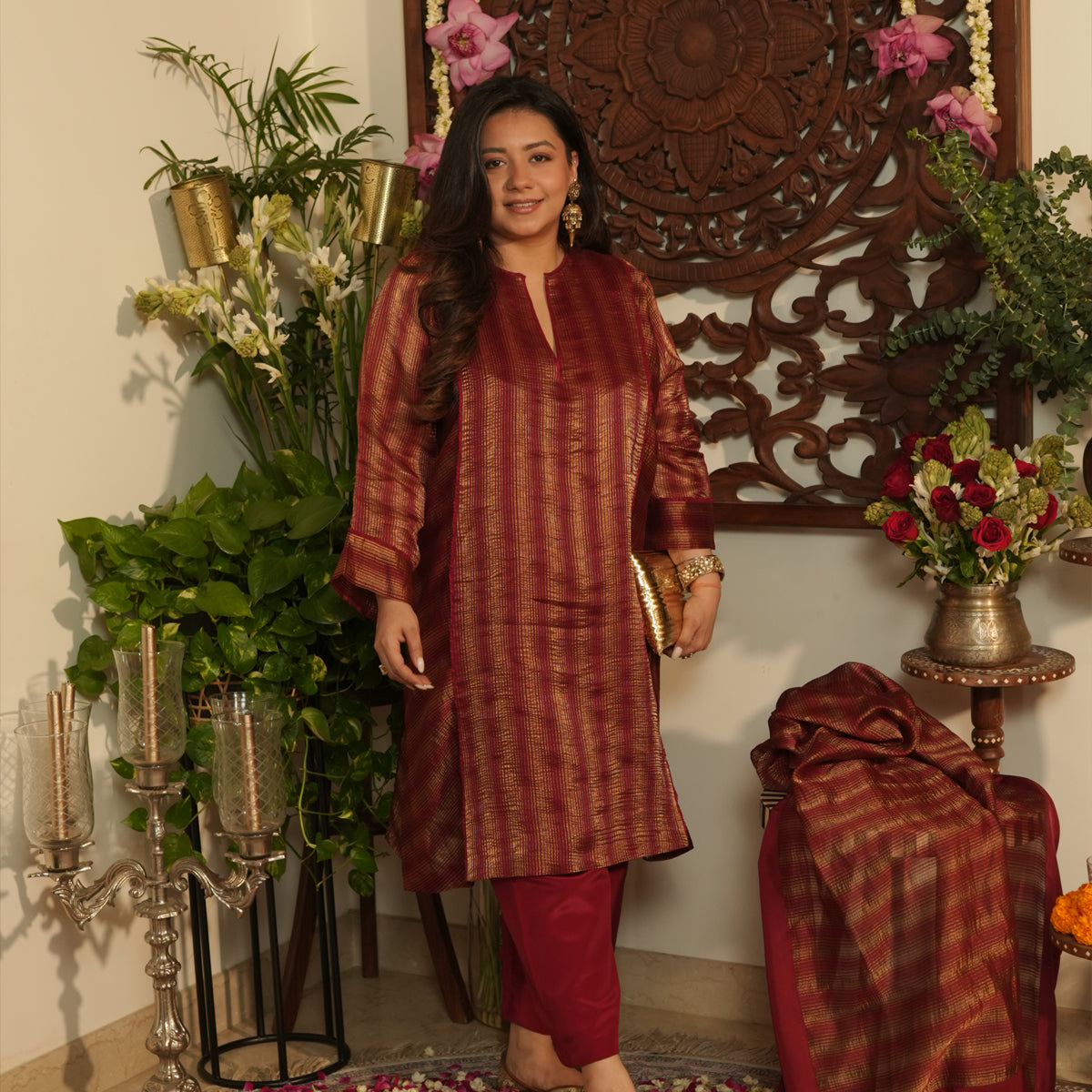 Ira Stripe Kurta Set