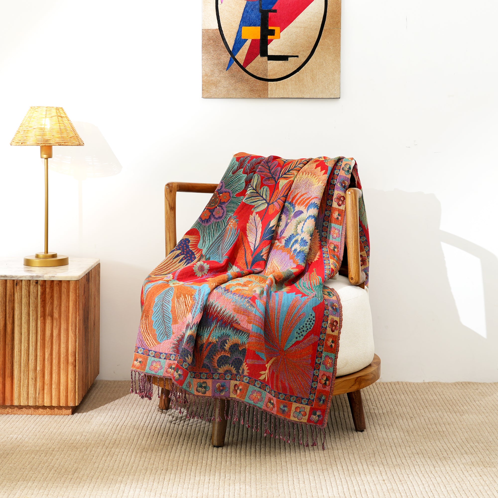 Flame & Fern Throw