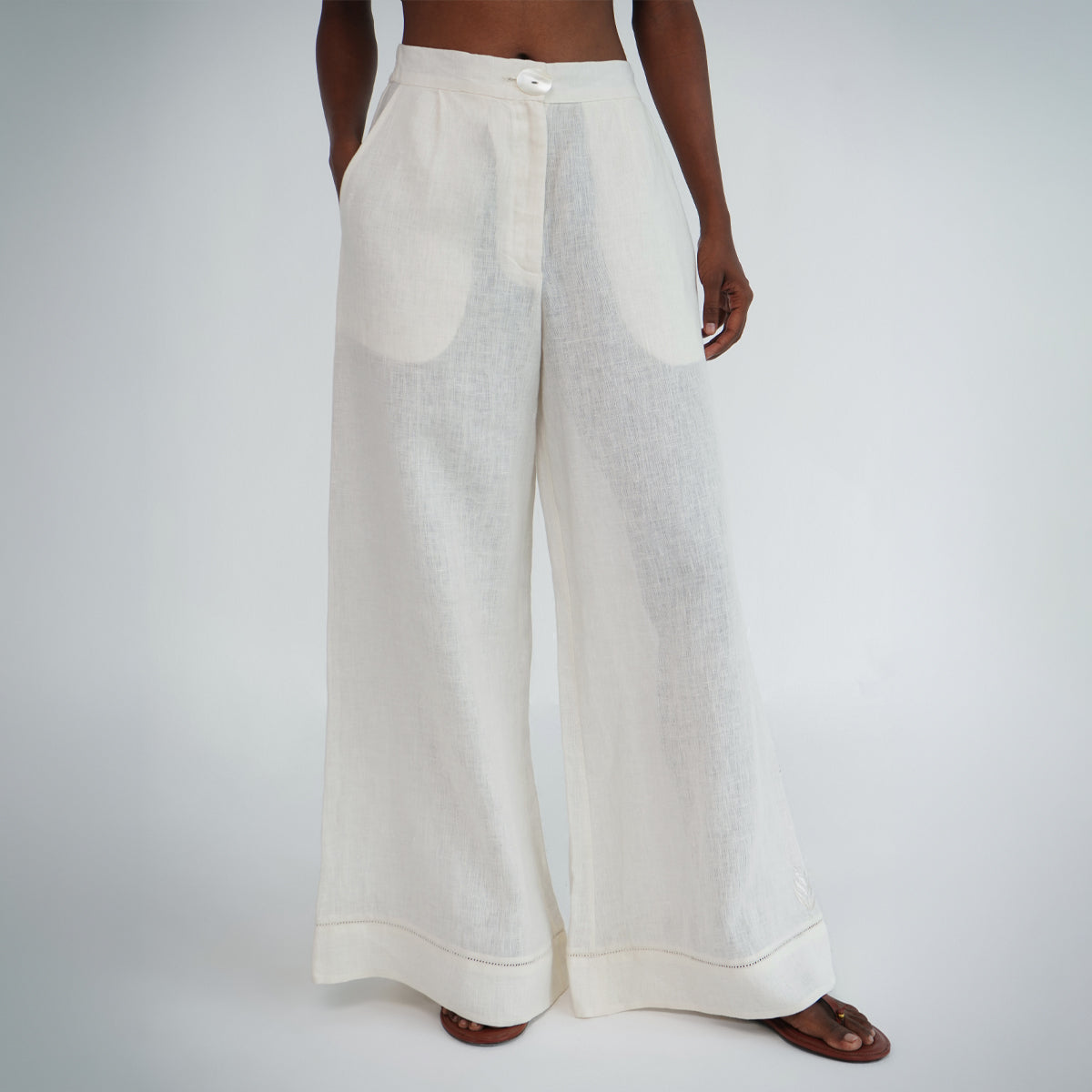 Wildflower Pants - Ivory