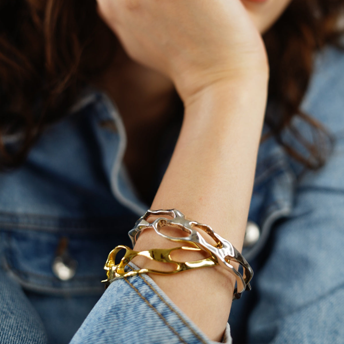 Molten Gold Bangle