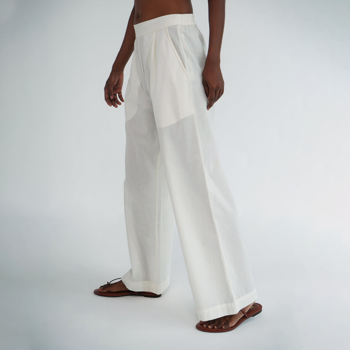 Easy Fit Pants - Ivory