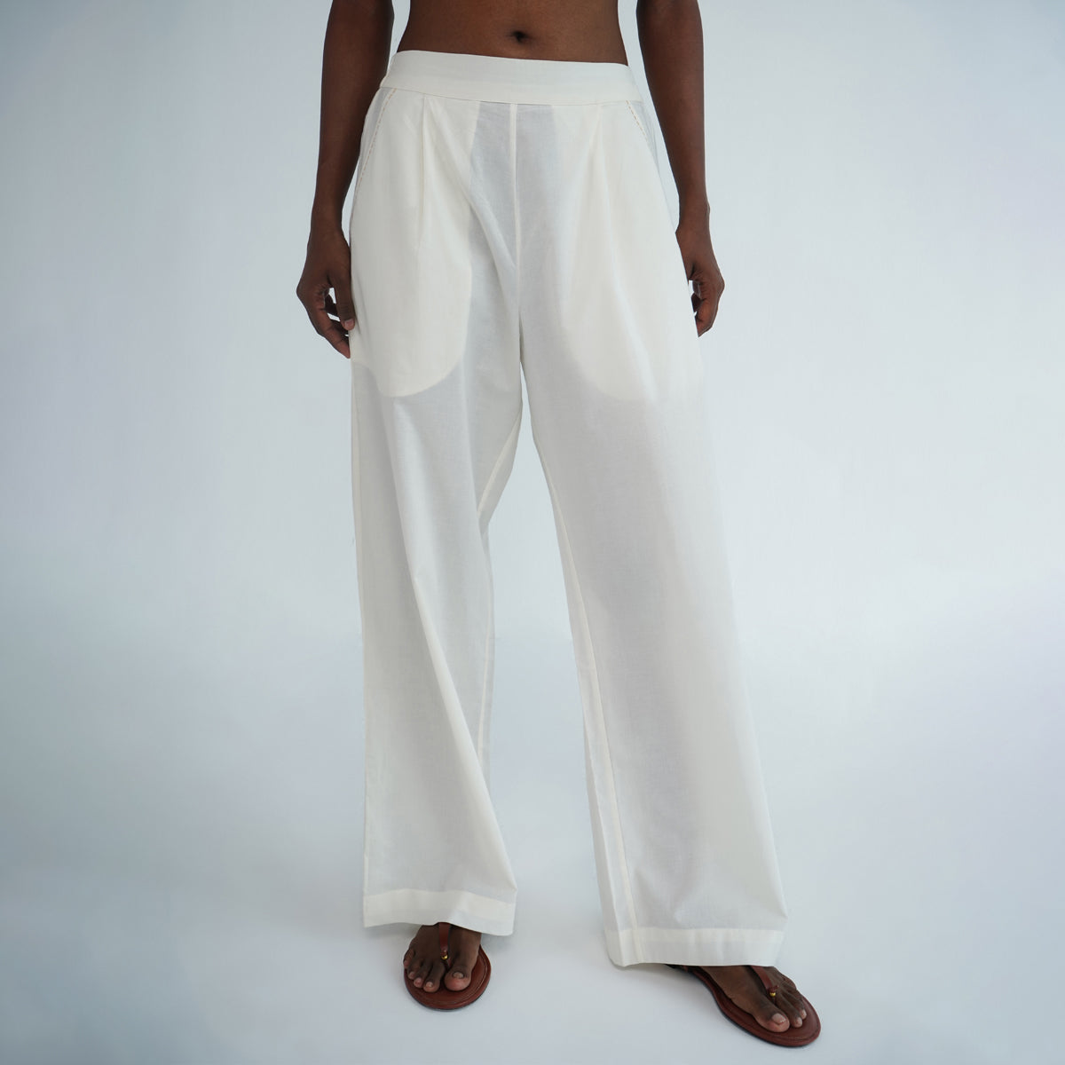 Easy Fit Pants - Ivory