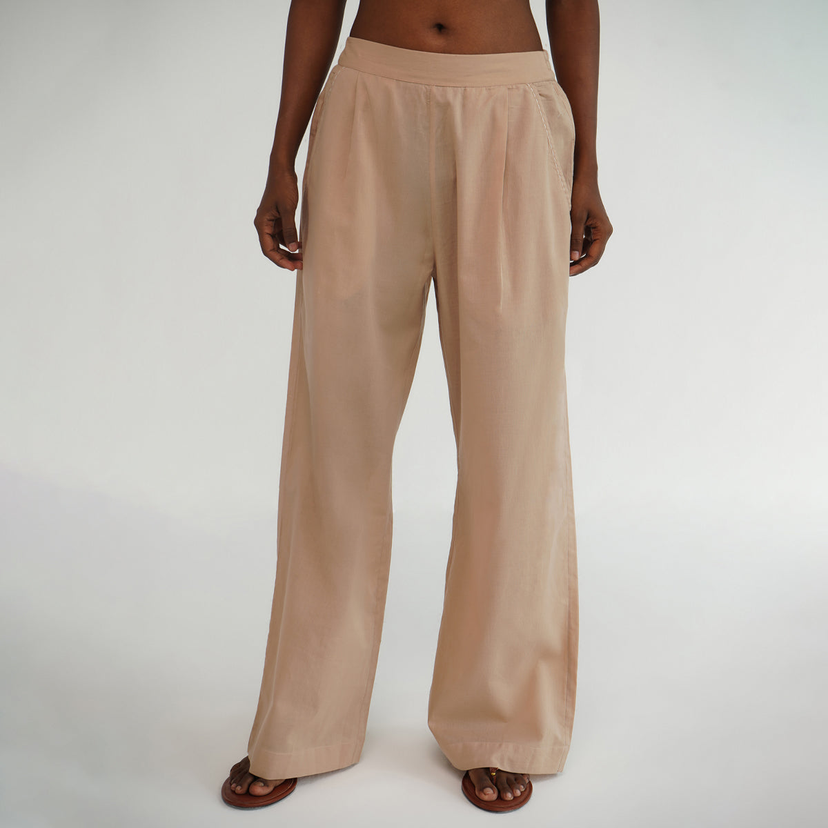Easy Fit Pants - Taupe