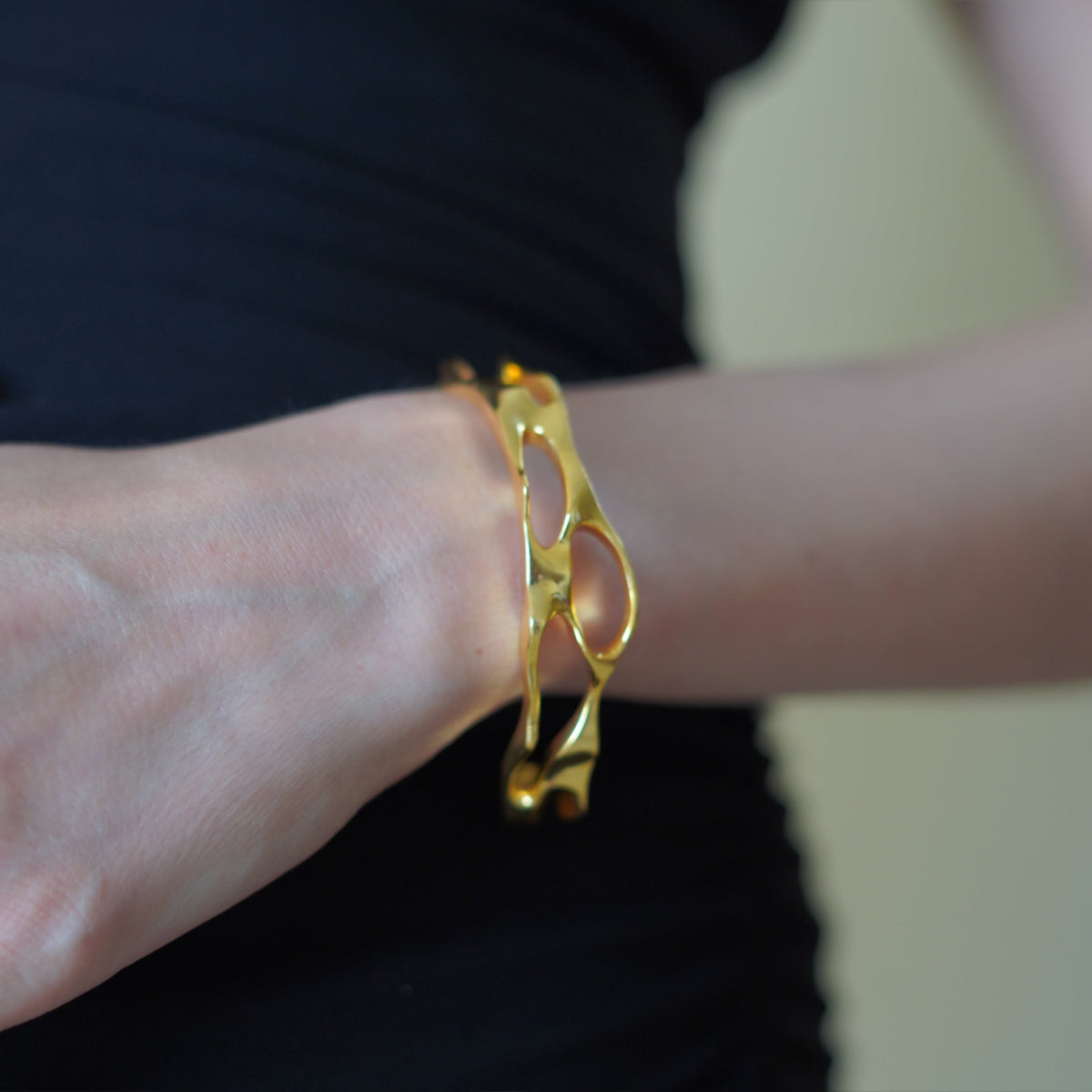 Molten Gold Bangle