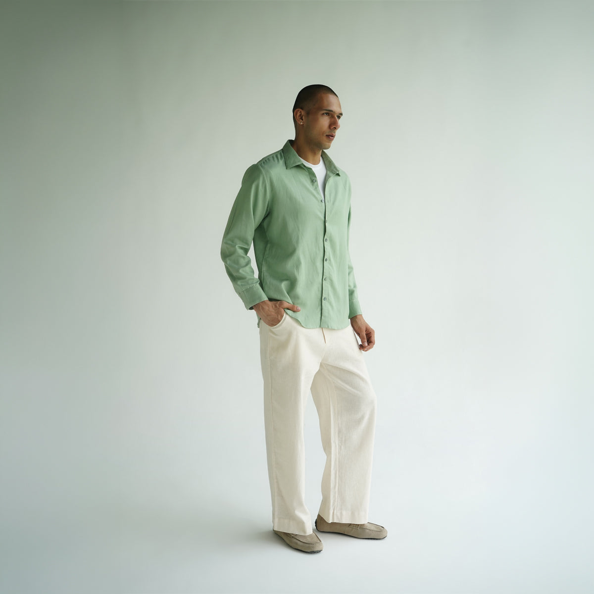 Staple Shirt -Sage Green