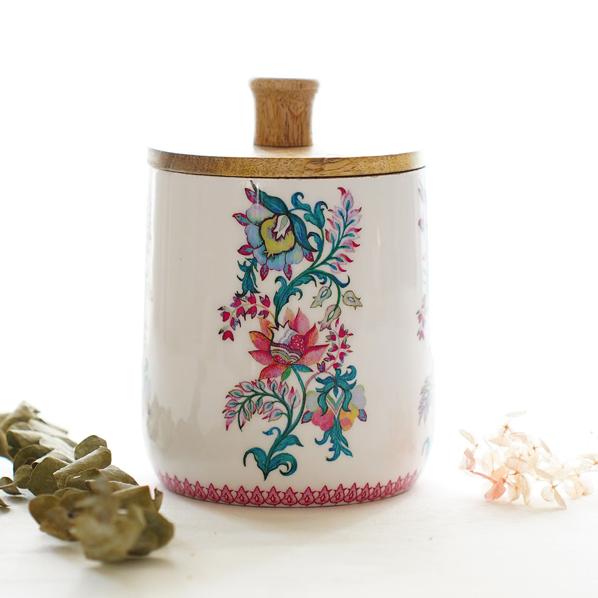 Spring Set of 2 Air Tight Jars - Blue Maroon