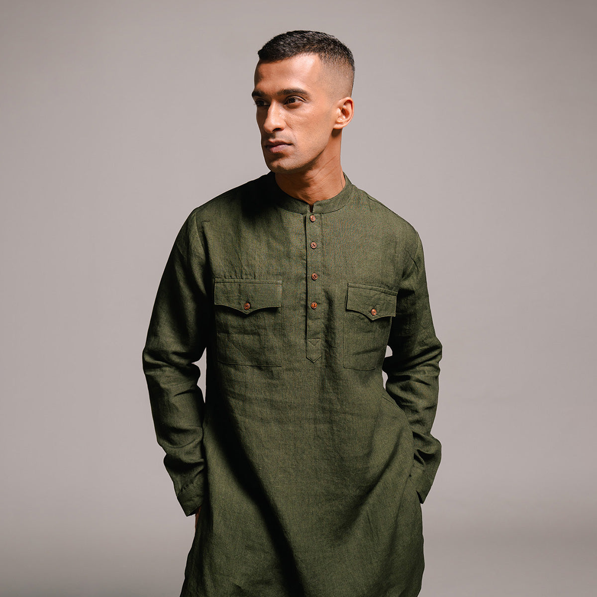 Kai Linen Men's Saif Kurta Set