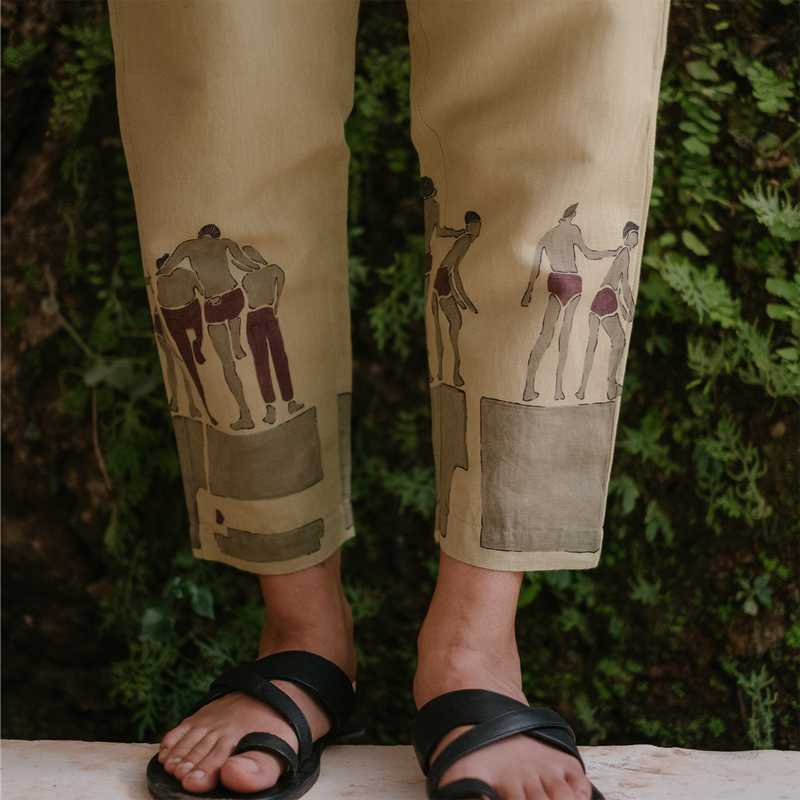 Handpainted Cotton Trouser