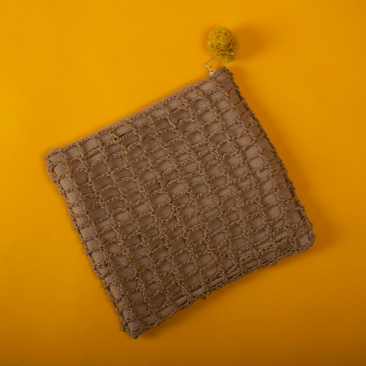 Miniature Crochet Jaali Jute Pouch (Set of 3)