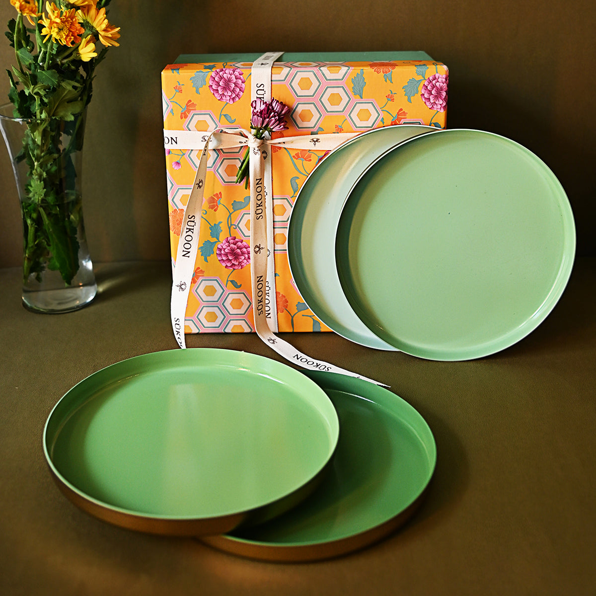 Brass Plates - Set Of Four