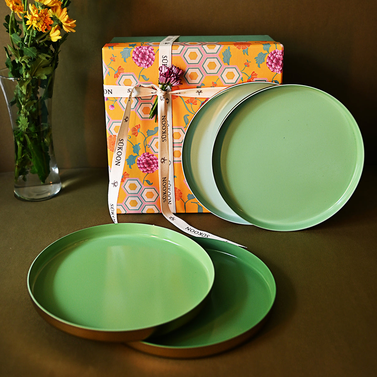 Brass Plates - Set Of Four