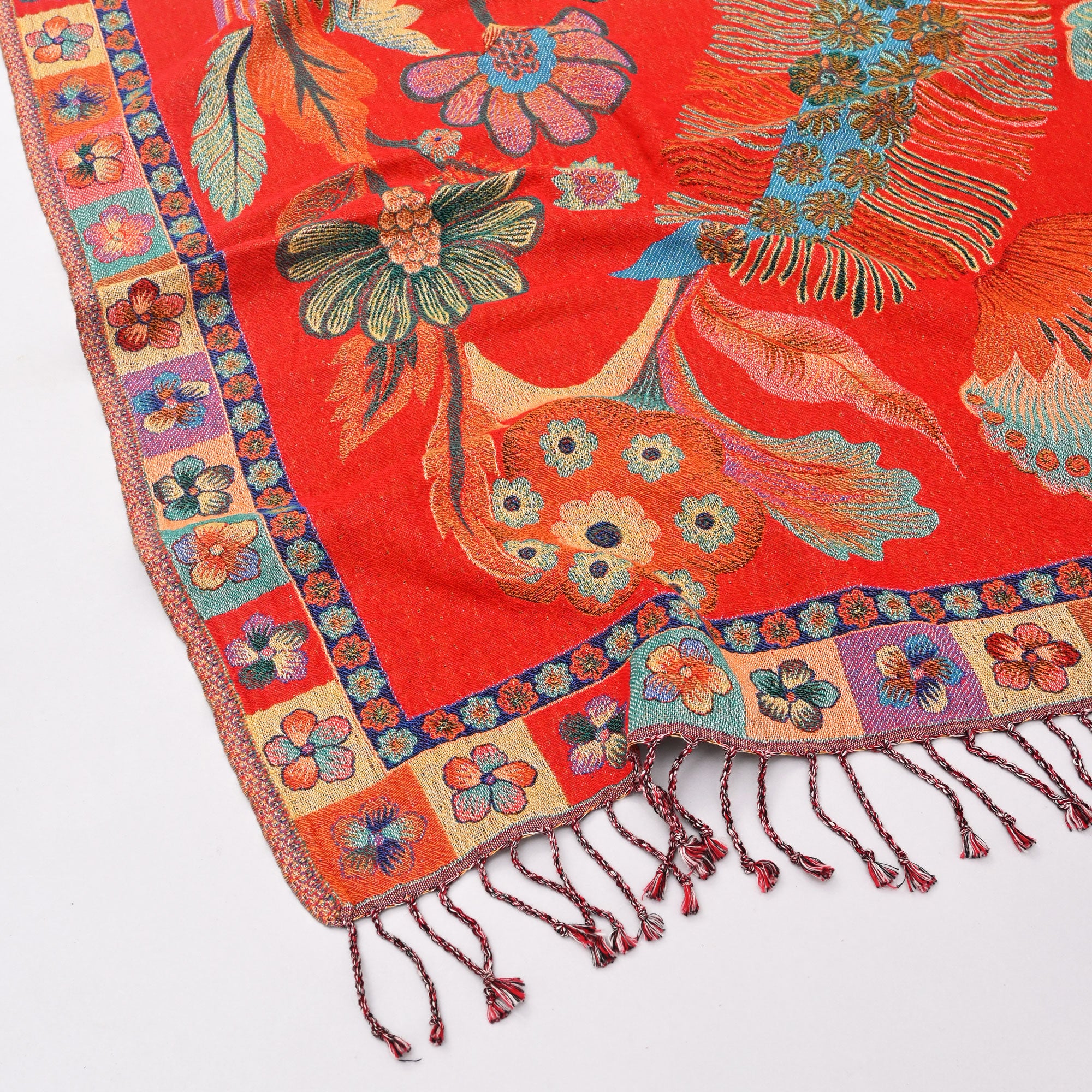 Flame & Fern Throw