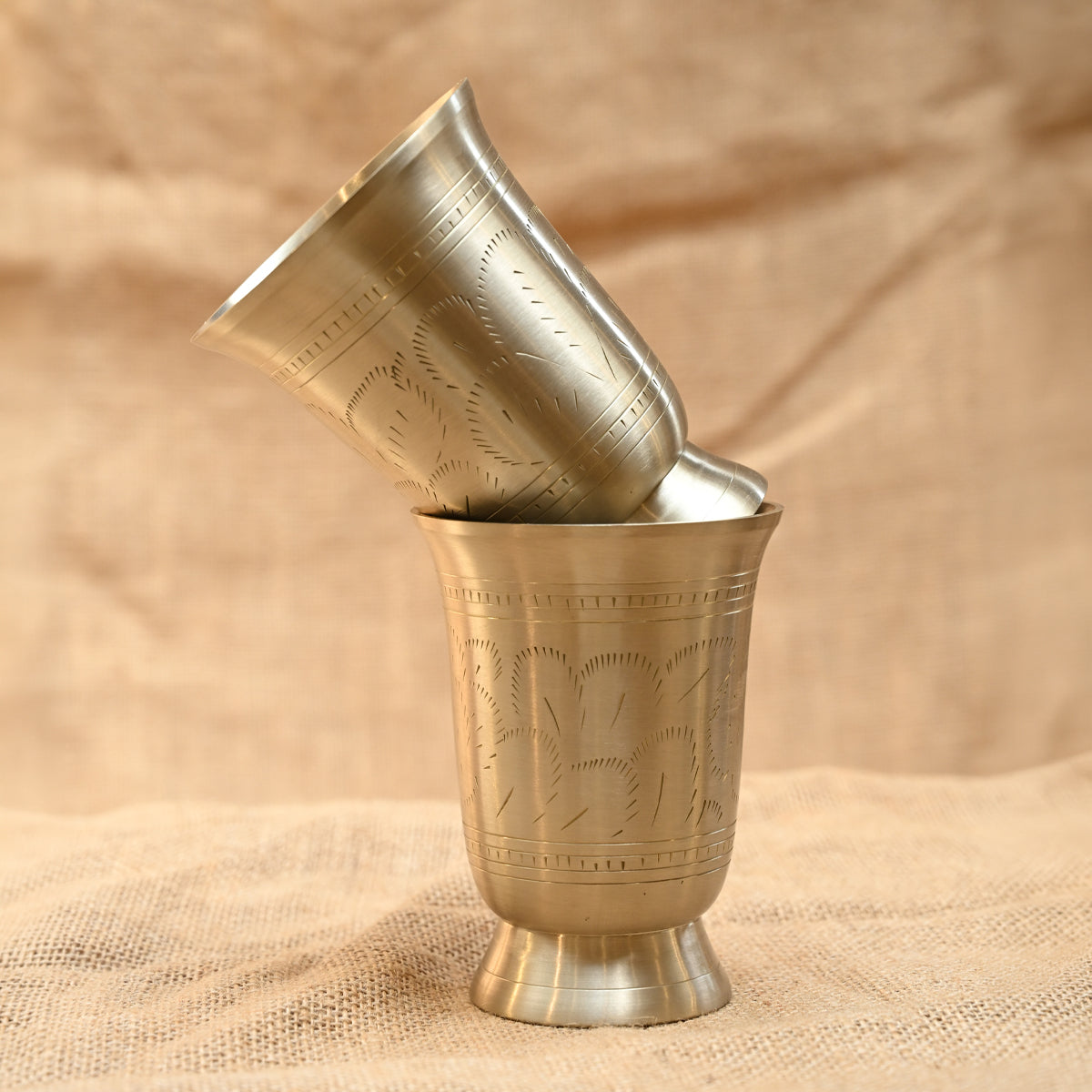 Brass Tumbler | Ulchai Handwork | Small