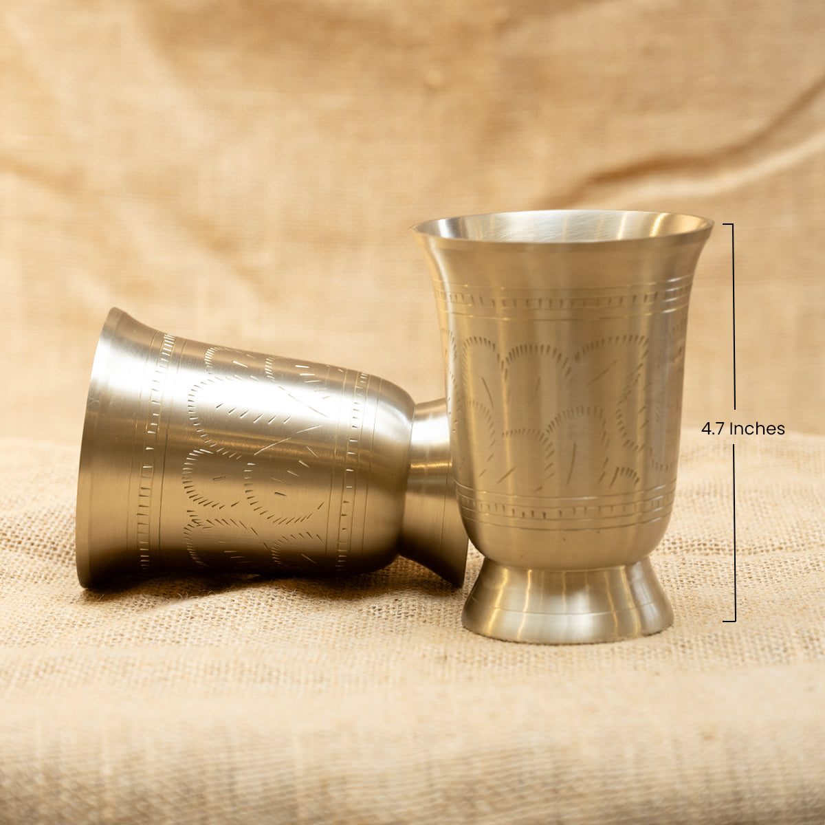 Brass Tumbler | Ulchai Handwork | Small