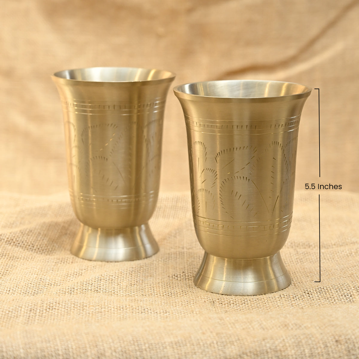Brass Tumbler | Ulchai Handwork | Big