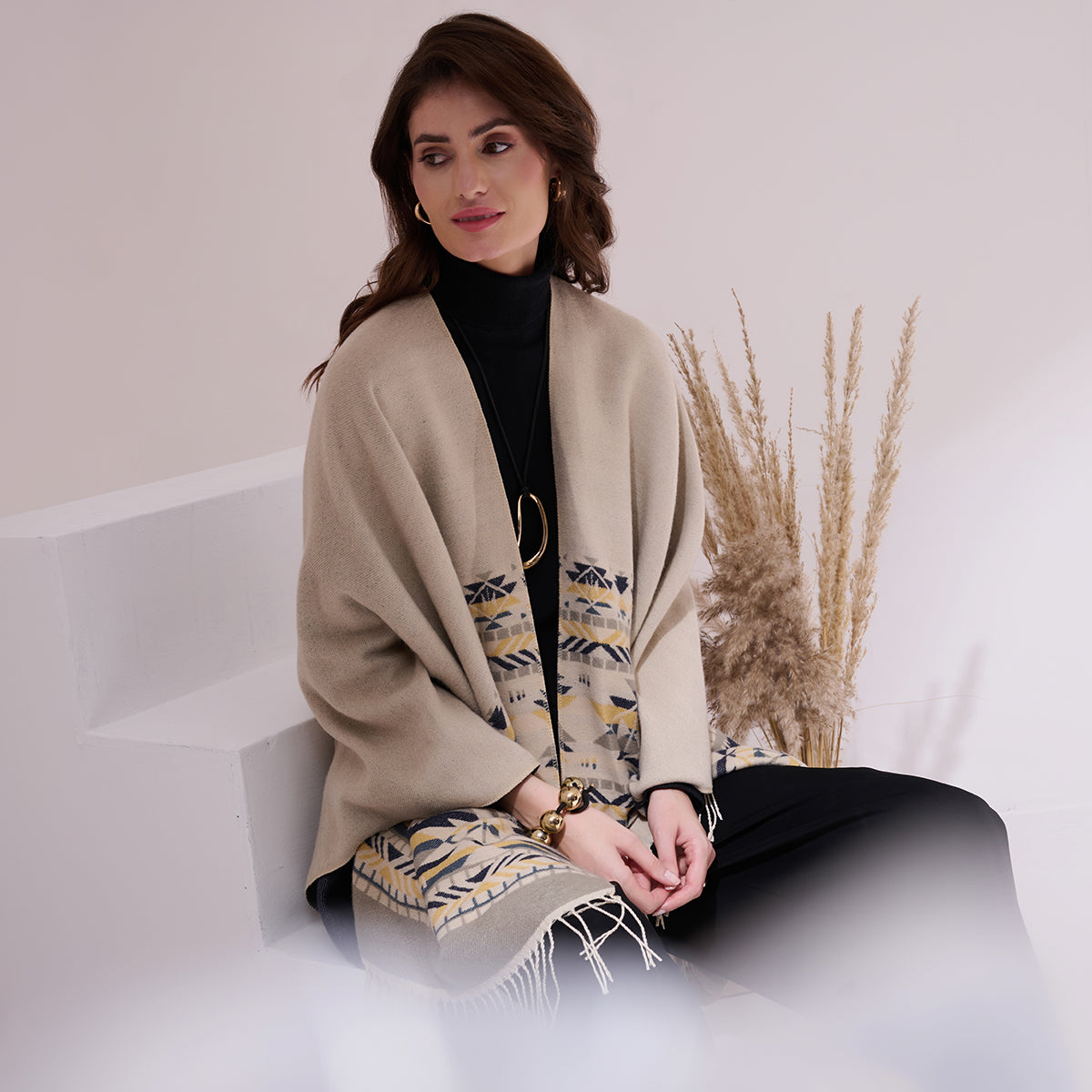 Kim Grey Heritage Cashmere Cape