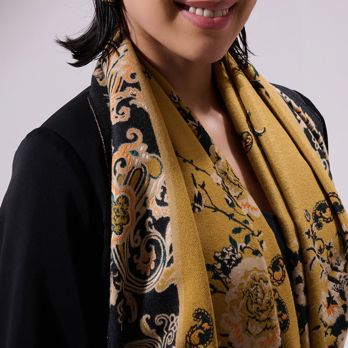 Nathan Mustard Heritage Cashmere Cape