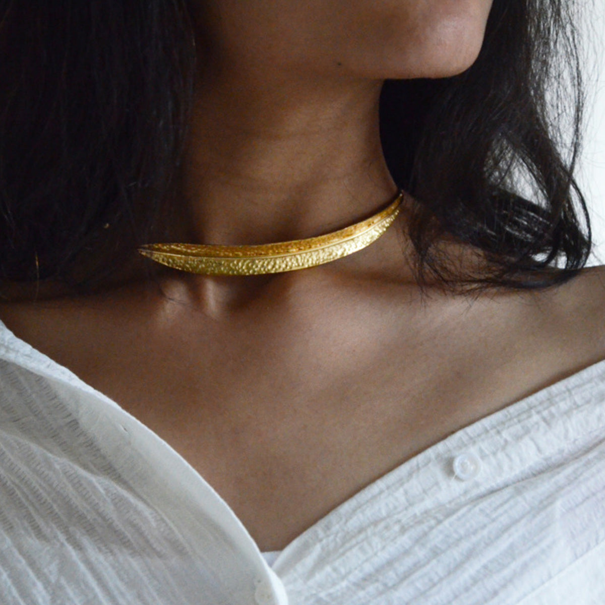 Brass Choker Necklace