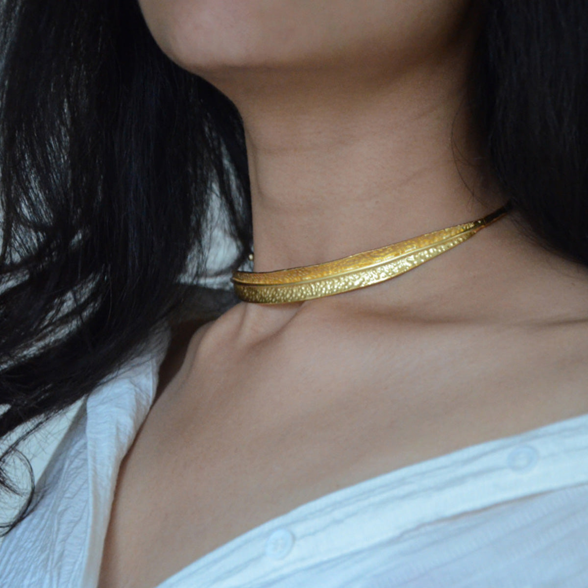 Brass Choker Necklace