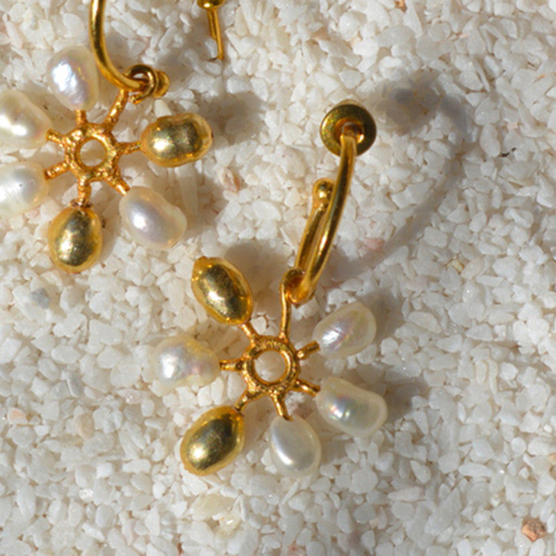 Pearl Earrings | Gold Plated