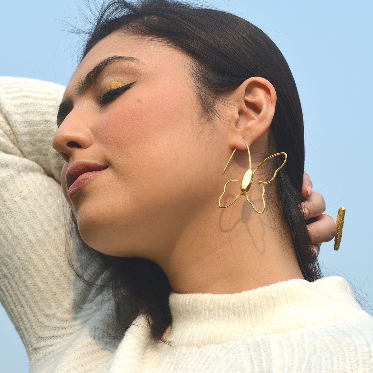 Butterfly Earrings | Gold Plated
