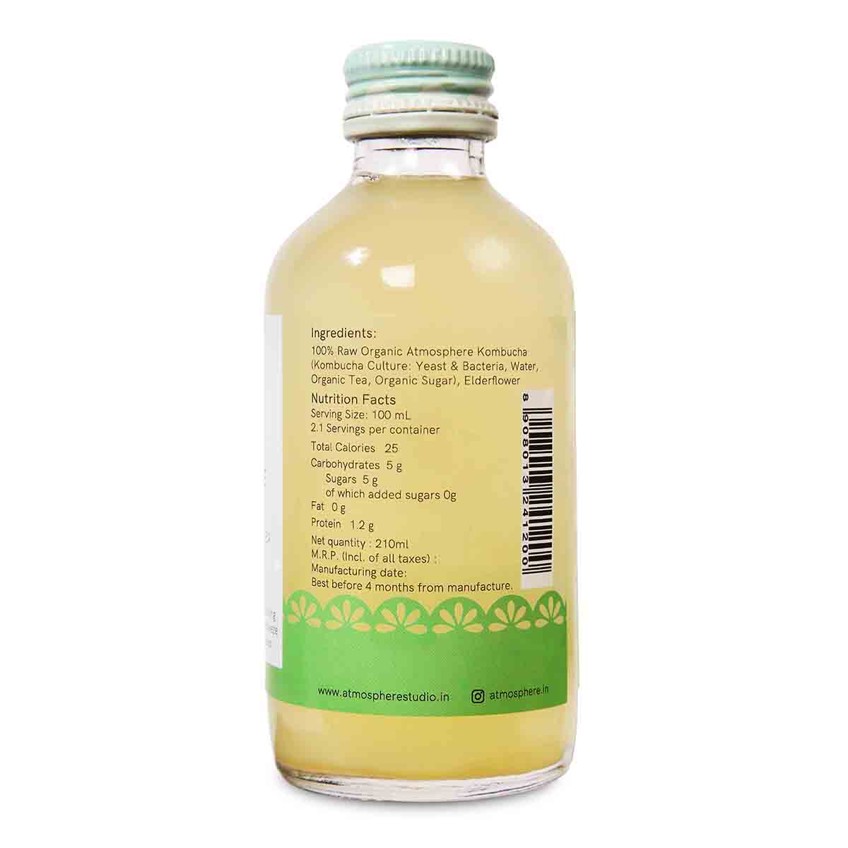 Elderflower Kombucha | 210ml | Pack of 1