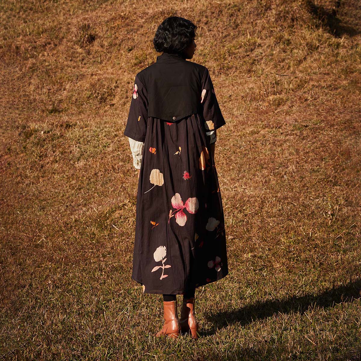 Floral Storm Trench Coat