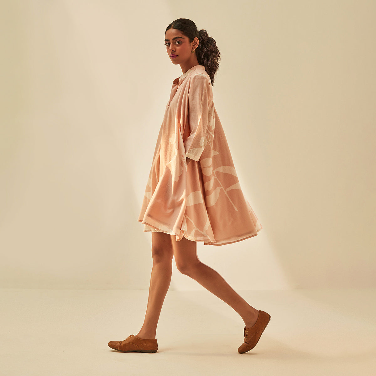 Dusky Pink Shirtdress