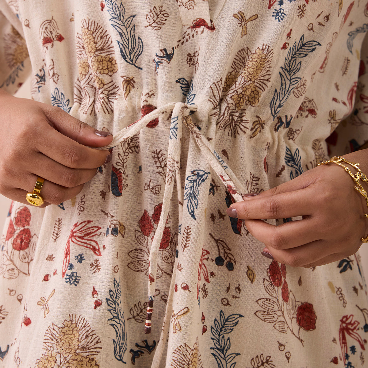 Forest Bloom Kala Cotton Dress