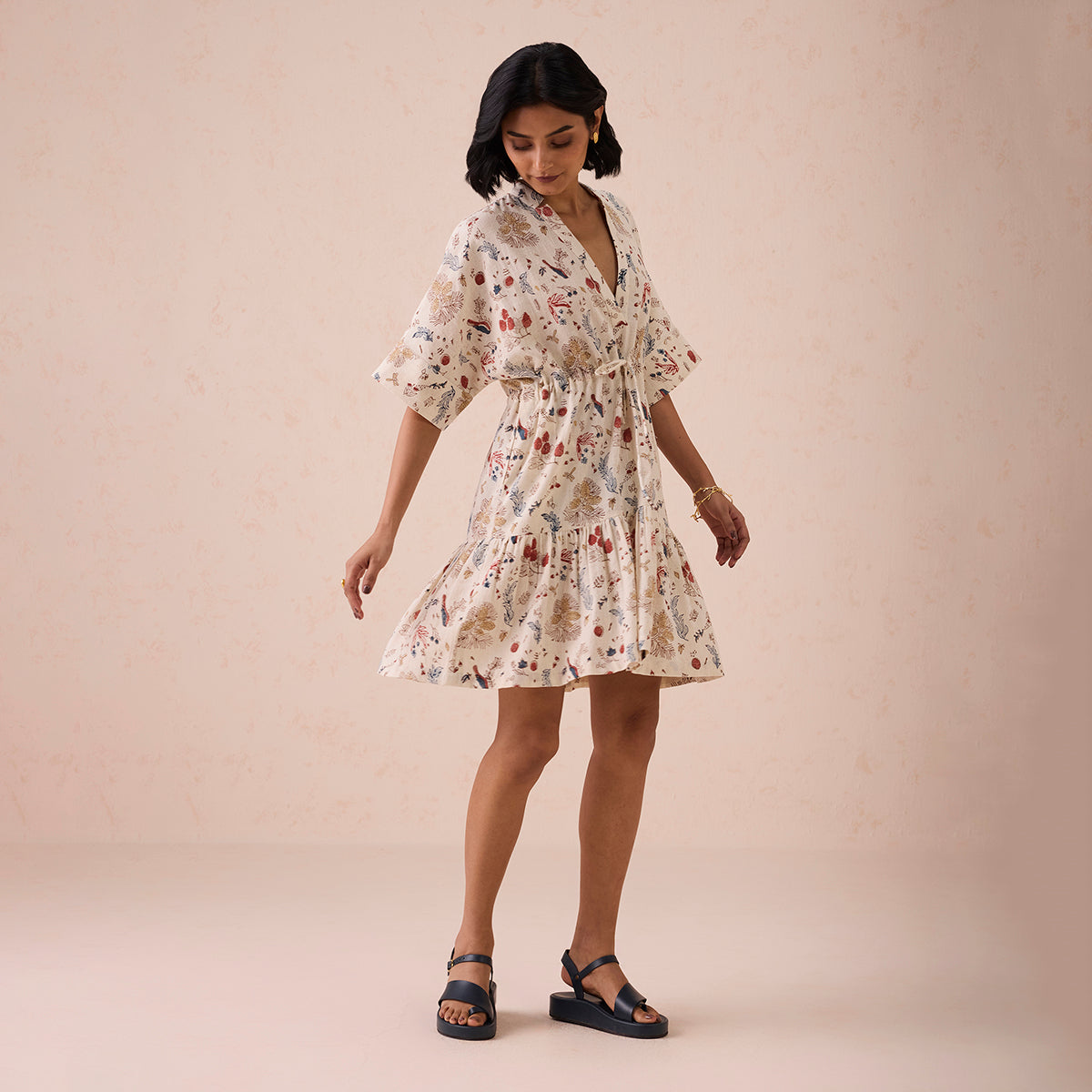 Forest Bloom Kala Cotton Dress