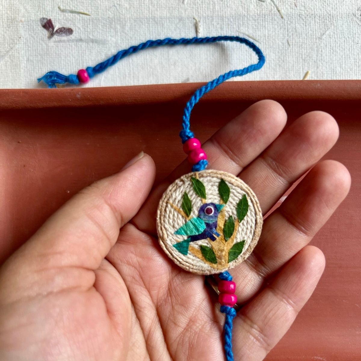 Bluebird Rakhi & Lumba set