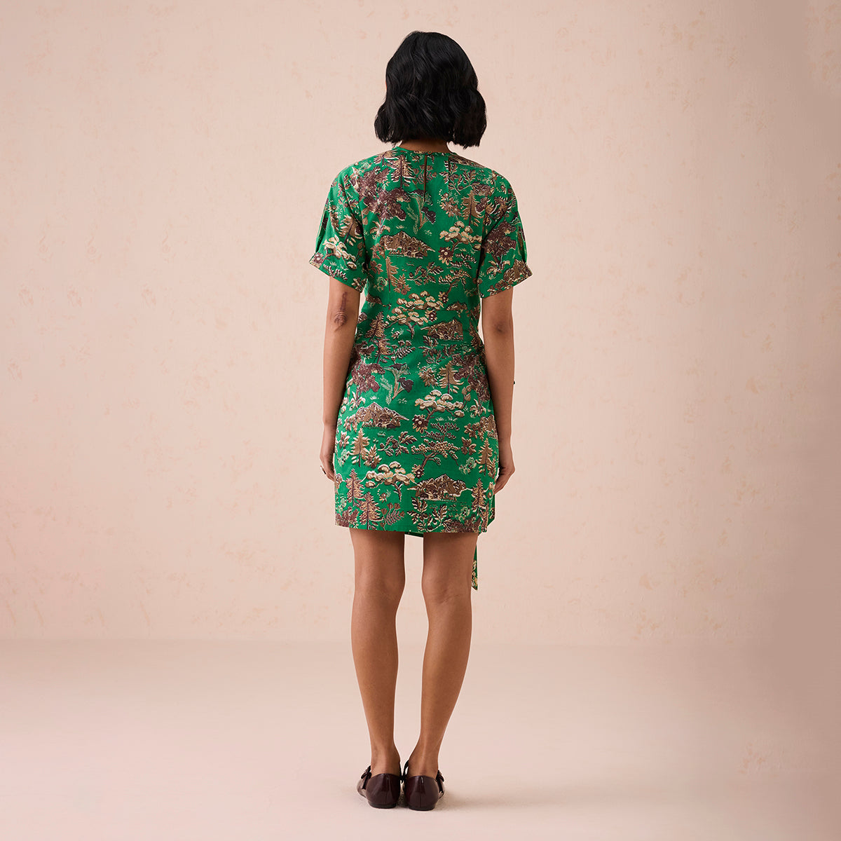 Green Fields Tencel Wrap Dress