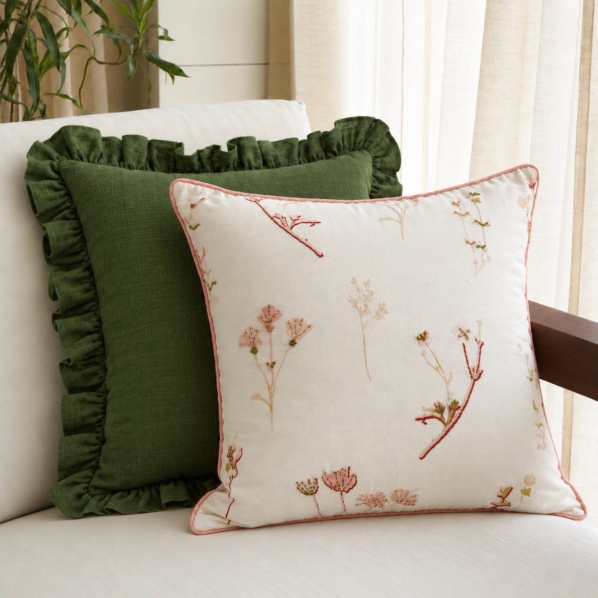 Moss Cushion - Green