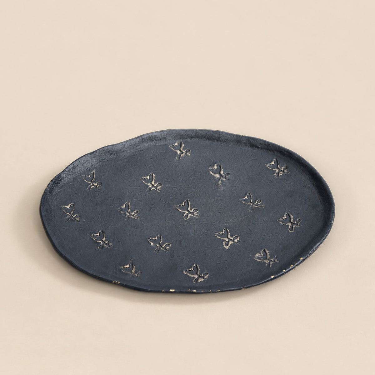 Dewfall Platter - Black & Gold