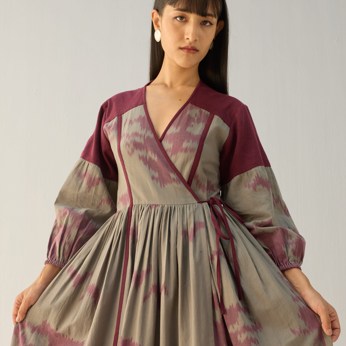 Horizon Handwoven Ikkat Maxi Dress