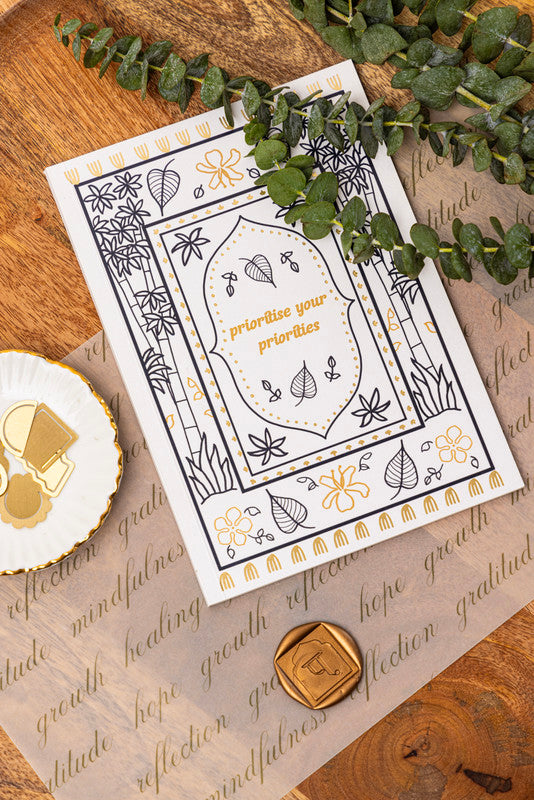 The Wellness Tool Series Prioritise Your Priorties Journal