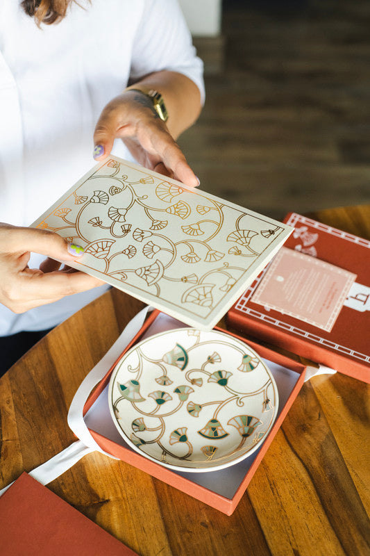 The Green Egyptian Lotus Plate